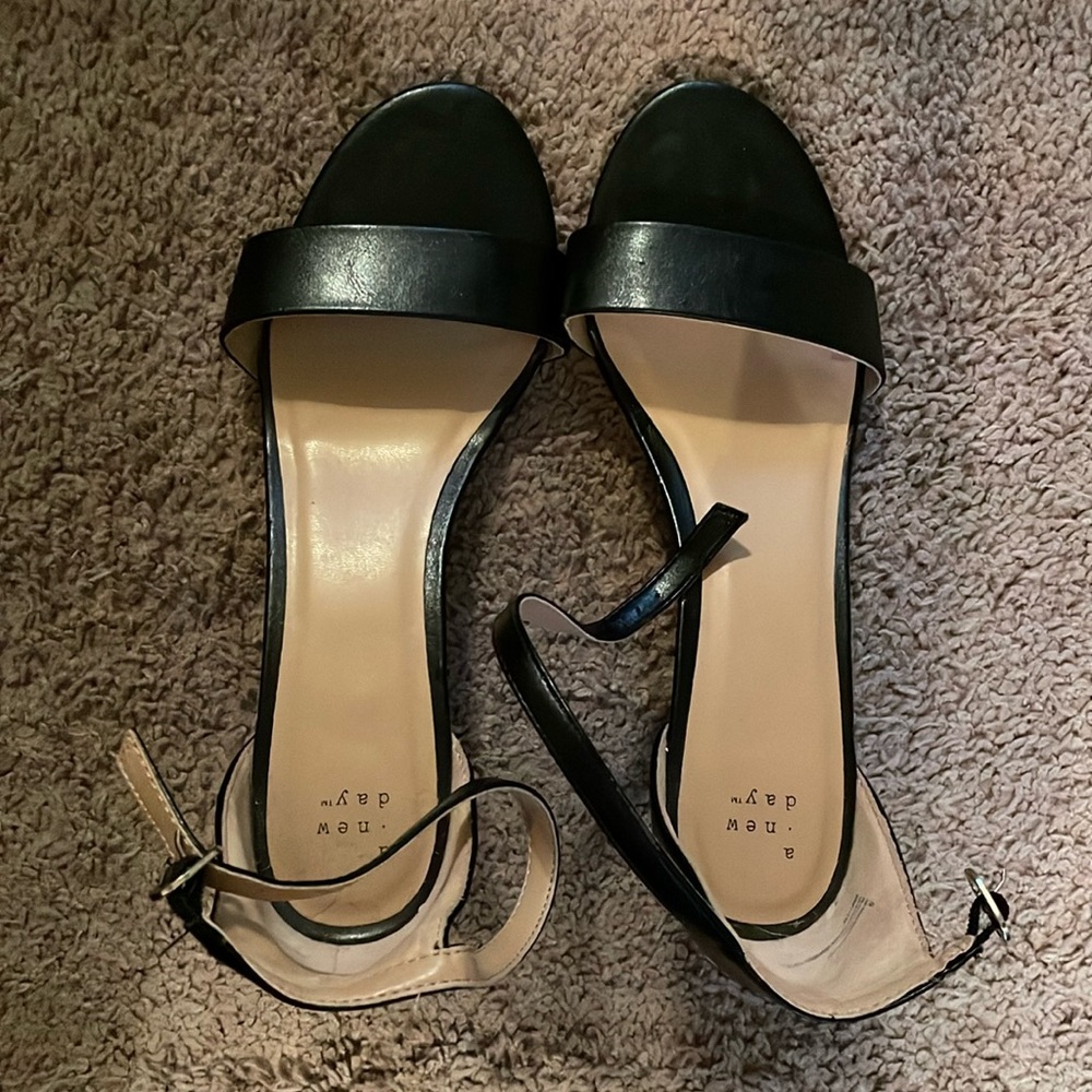 Ankle strap wedge heels